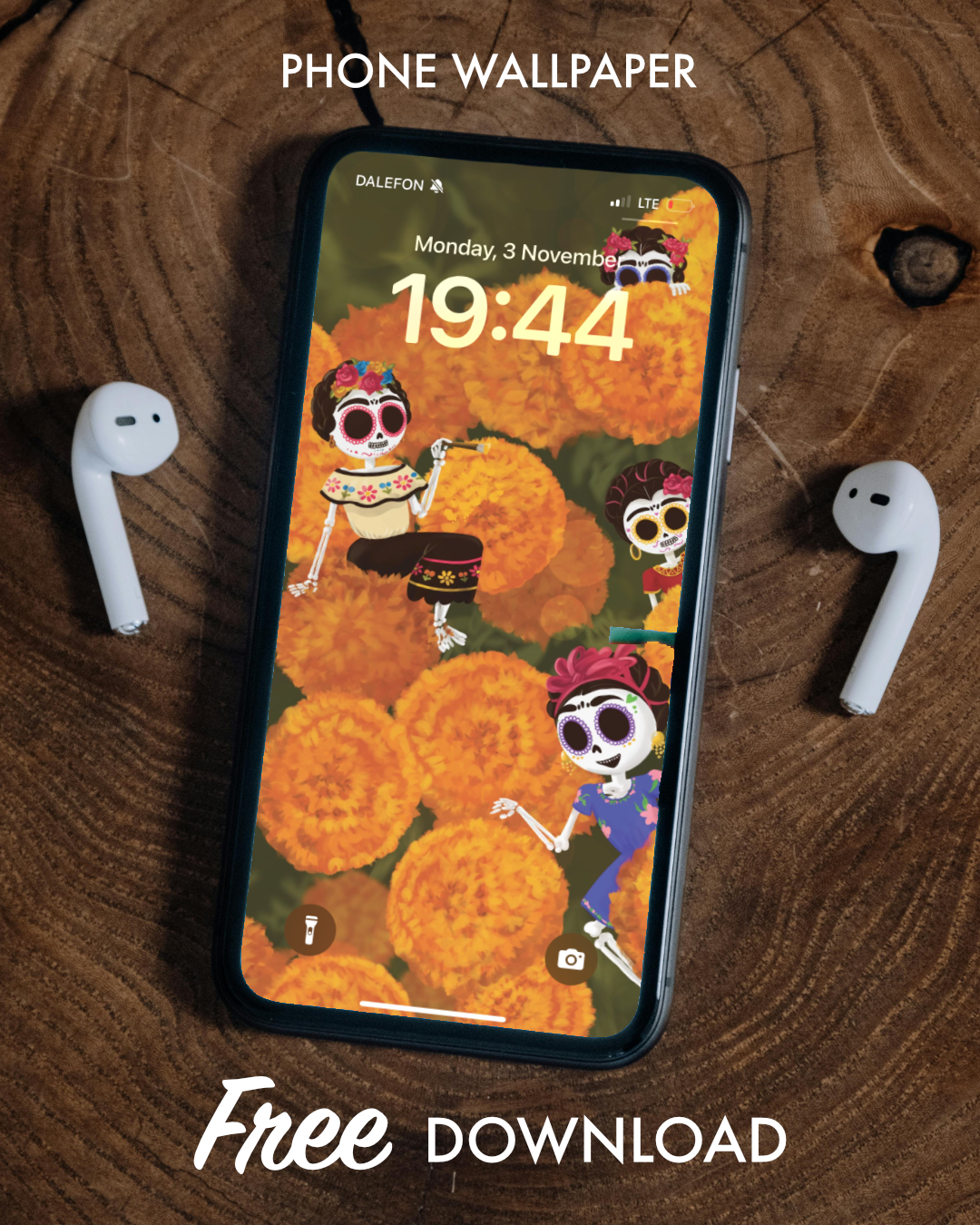 Día de muertos original artwork