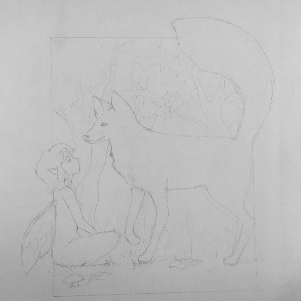 Whimsical friendship - pencil sketch
Artwork by Cynthia Lara